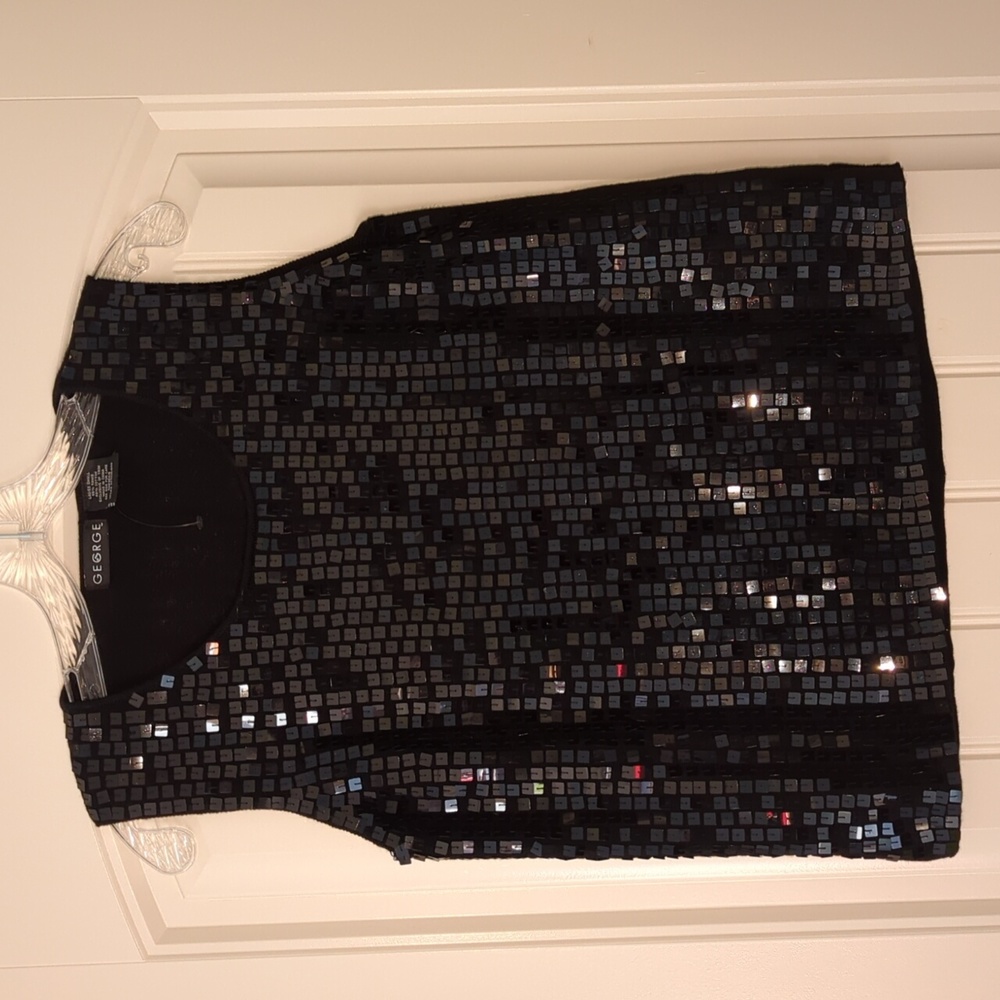 Sequin Tank Top by George